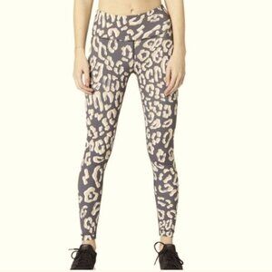 Vimmia Womens Printed Core Leggings Tan Leopard Pop Activewear size Large